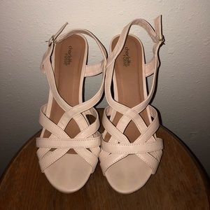 Charlotte Russe nude wedges